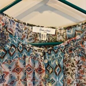 Floral Patterned Women's Blouse